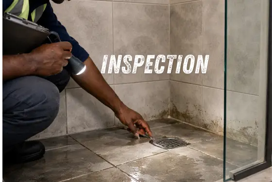 Shower waterproofing inspection